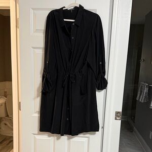 Eileen Fisher Black Long Sleeve Dress